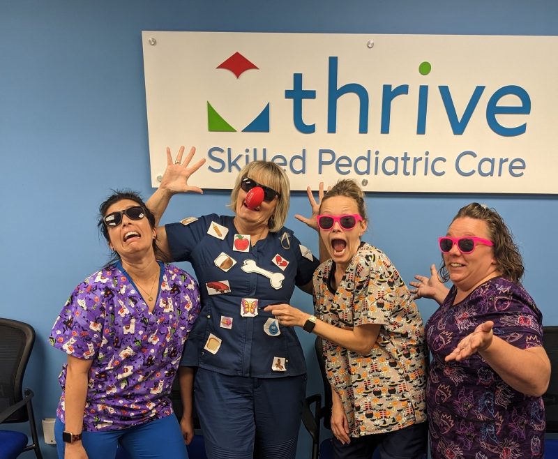 Nurses celebrate crazy scrub day in Conroe, TX